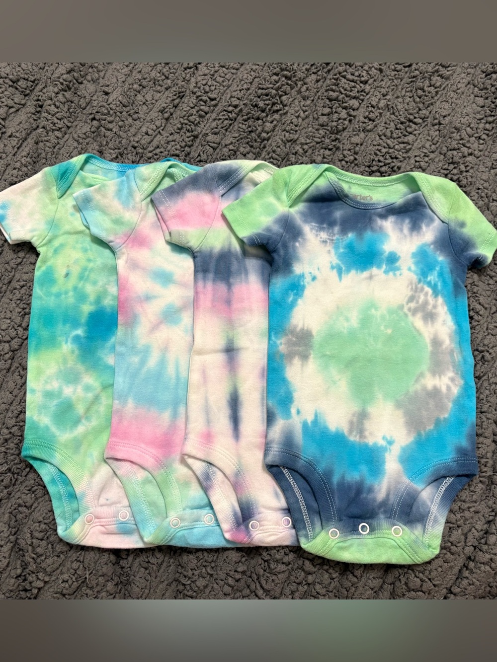CARTER’S | Unique Tie-Dye Short Sleeve Baby One-Piece